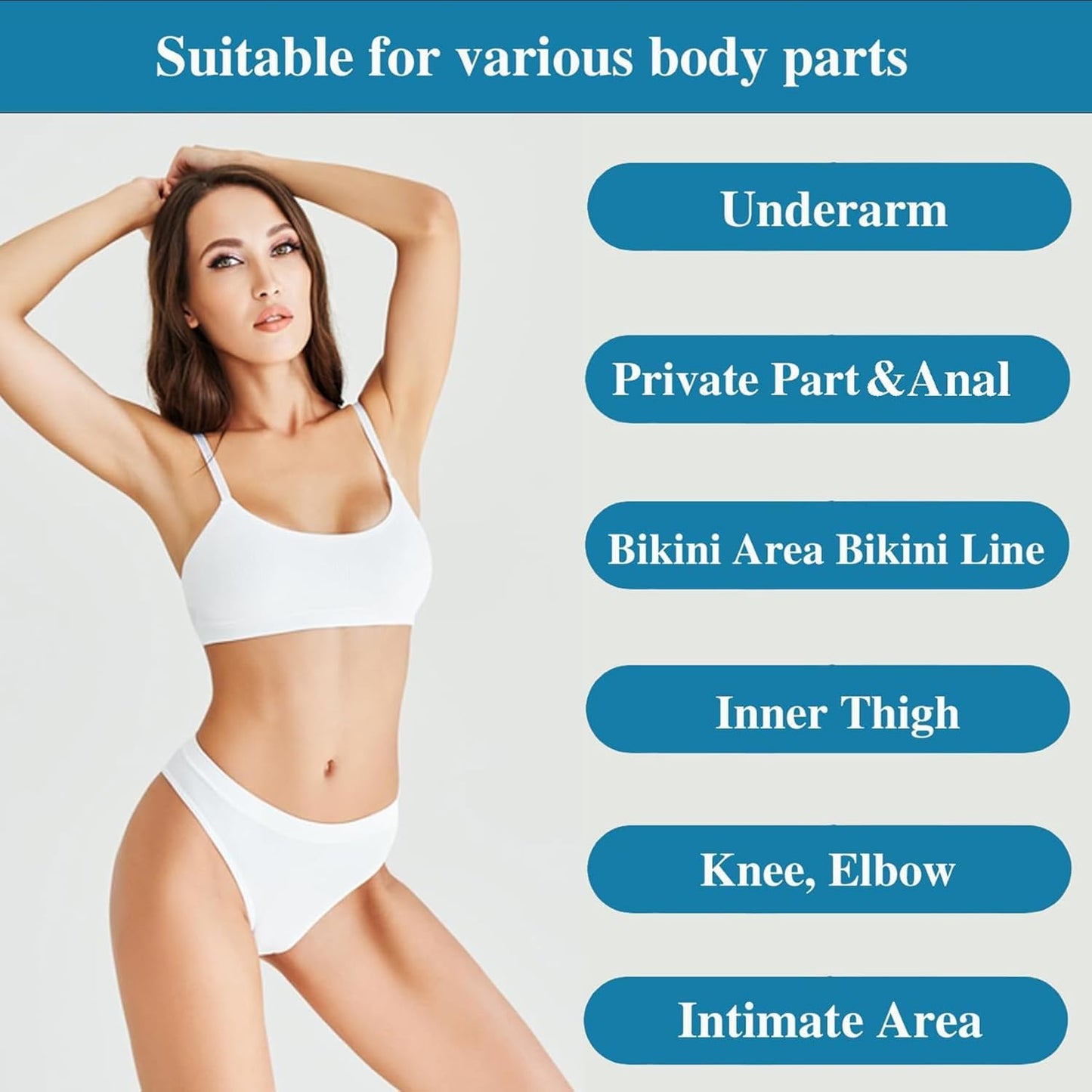 SMILEFACE Skin Lightening Serum Anal Bleach Cream with Kojic Acid, Arbutin, Vitamin C Vitamin E for Anal, Intimate Areas, Private Parts, Butt, Bikini Area, Anus, Inner Thighs.